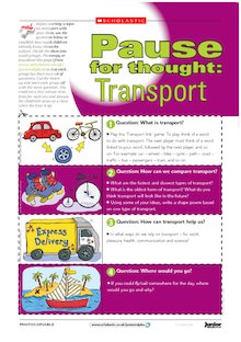 Transport – discussion prompt cards