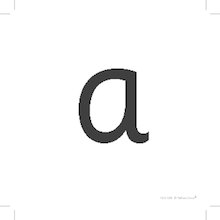 Initial sound pictures for the letter ‘a’
