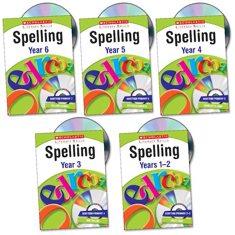 Scholastic Literacy Skills: Spelling Set x 5