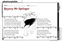‘Bouncy Mr Springer’ performance poem