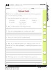 'Lourdes, a special place' - comprehension (1 page)