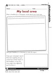 My local area - writing news stories (1 page)