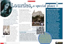 ‘Lourdes, a special place’ information poster