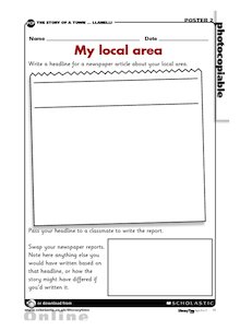 My local area – writing news stories