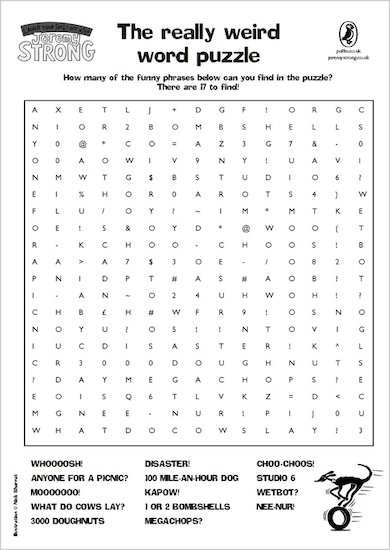 Jeremy Strong Wordsearch