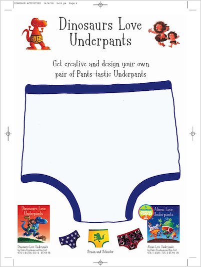 Dinosaurs Love Underpants Design Your Own Pants