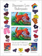 Dinosaurs Love Underpants Spot the Difference