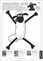 Shaun the Sheep Woolly Colouring