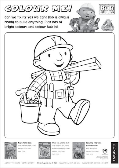 Colour in Bob the Builder
