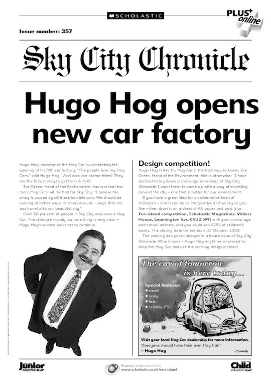 Eco-island newsletter - new car factory