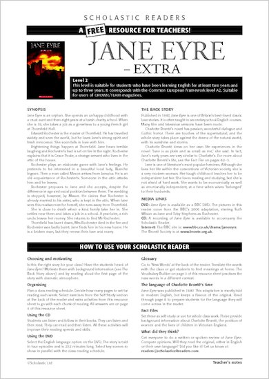 ELT Reader: Jane Eyre Resource Sheets & Answers
