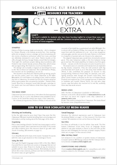 ELT Reader: Catwoman Resource Sheets & Answers