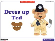 Dress up Ted – interactive game