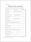 Outdoor risk assessment (1 page)