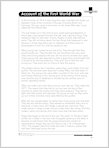 Account of the first world war (1 page)
