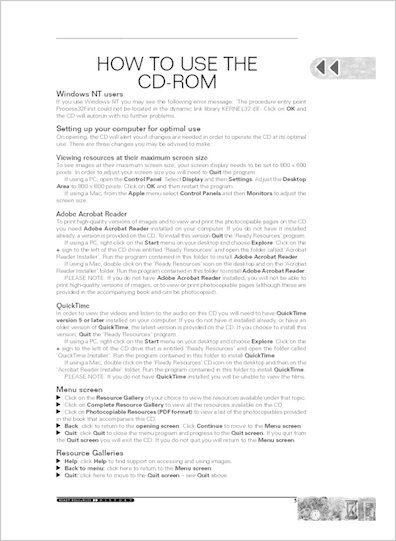 How to use the CD-ROM