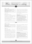 Plot, character and setting (1 page)