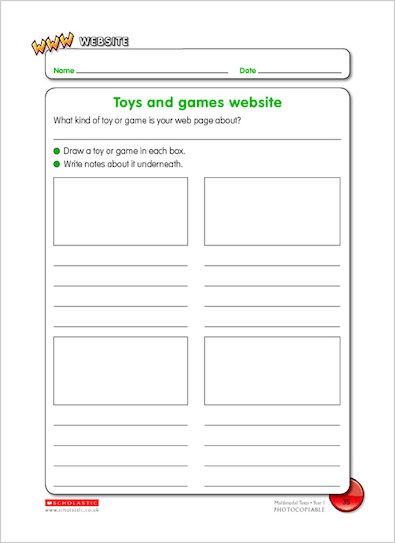 Toys and games website