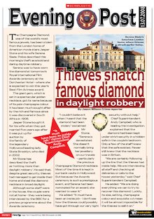 The Diamond Theft – newspaper report