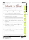 Cakes Fit For A King! – comprehension