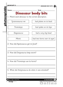 Dinosaur body bits