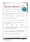 Dinosaur alphabet (1 page)