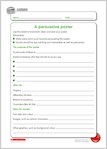 A persuasive poster (1 page)