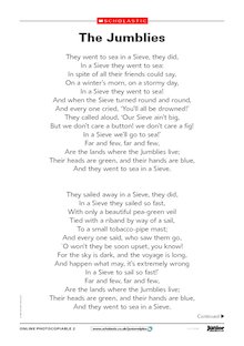 ‘The Jumblies’ poem by Edward Lear