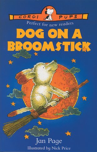 Dog on a Broomstick