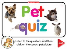 Pet quiz – interactive game