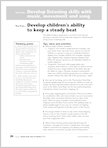 Develop children's ability to keep a steady beat (1 page)