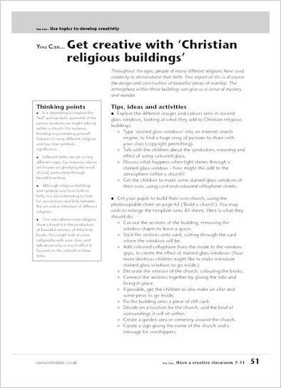 Get creative with 'Christian Religious Buildings'
