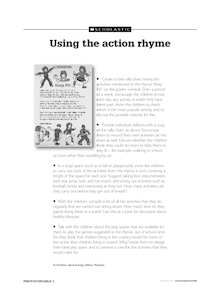 Keep fit – using the action rhyme