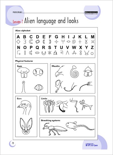 Lesson 2: Alien language and looks