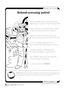 People who help us – School crossing patrol – poem