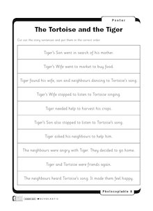 ‘The Tortoise and The Tiger’ – comprehension