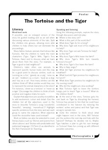 ‘The Tortoise and The Tiger’ – teacher notes