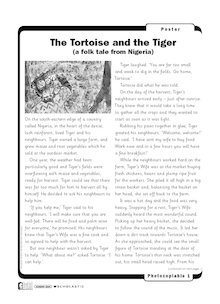 ‘The Tortoise and The Tiger’ traditional story