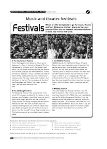 Music and theatre festivals