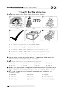 Pronunciation: Thought bubble dictation