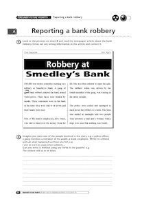 Reporting a bank robbery