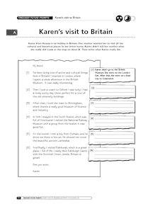 Karen's visit to Britain