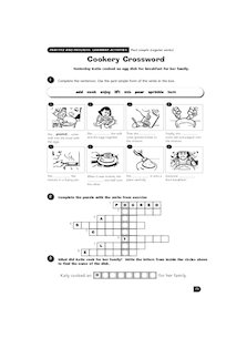 Cookery Crossword