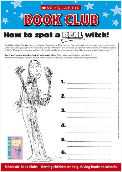 The Witches Puzzle Sheet