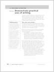Demonstrate practical uses of writing (1 page)