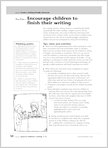 Encourage children to finish their writing (1 page)