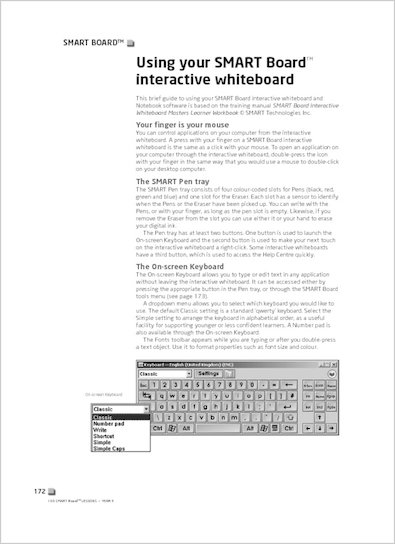 Using your SMART Board interactive whiteboard