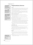 Organisational devices (1 page)