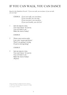 ‘If you can walk you can dance’ song – lyrics