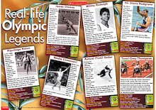 Real-life Olympic legends – fact poster